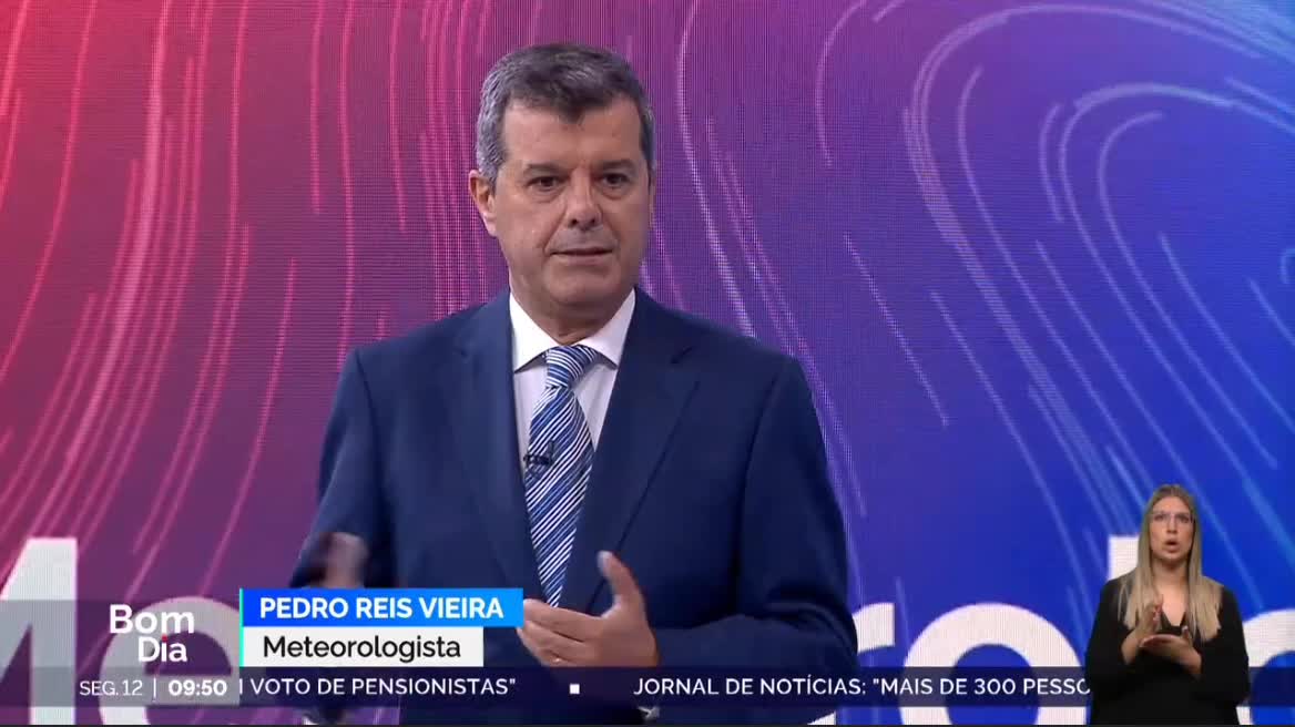  Previsão do estado do tempo, RTP1, 12-05-2025, IPMA.
