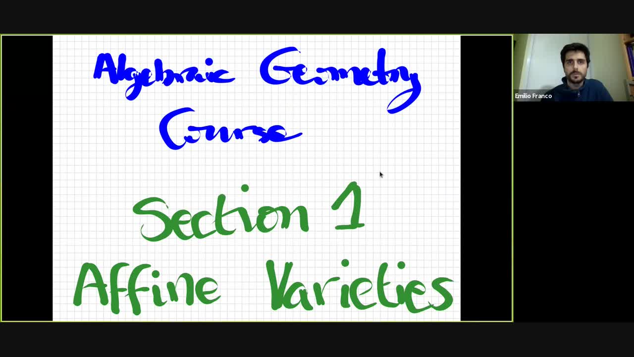  01. Affine varieties