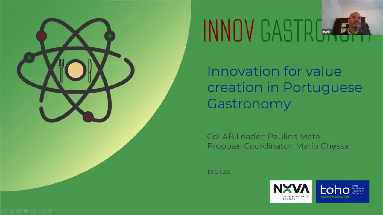  Apresentação: InnovGastronomy_Inovação para a criação de valor na gastronomia portuguesa