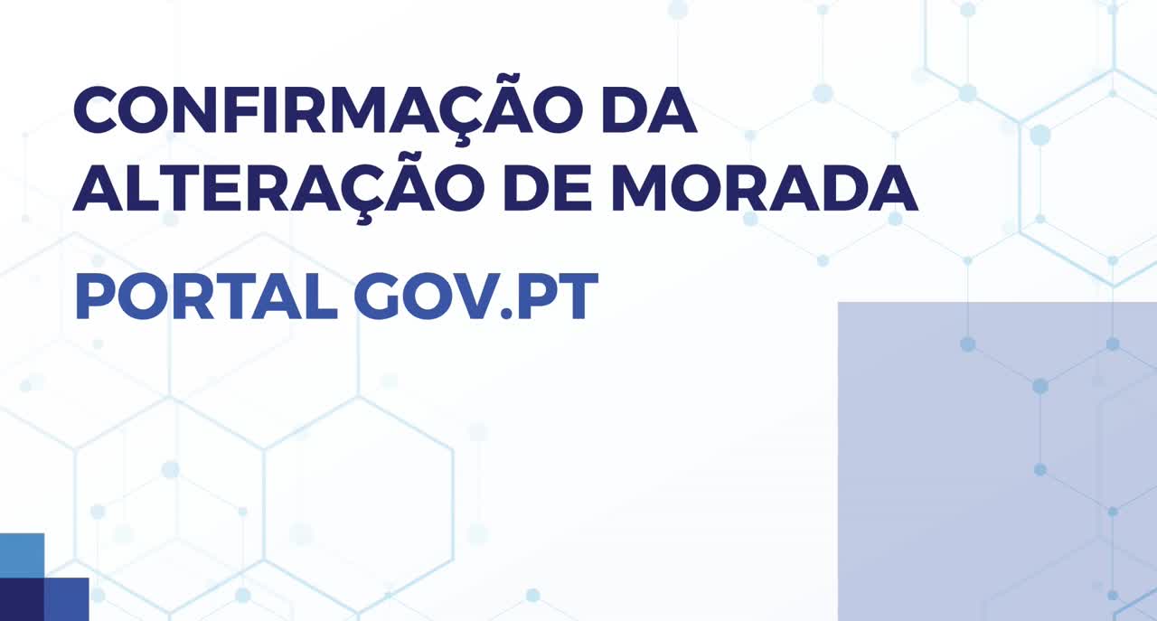 Confirmação alteração morada