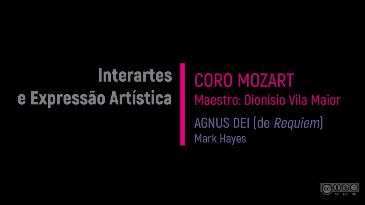  Interartes e expressão artística: coro Mozart & “Agnus Dei”