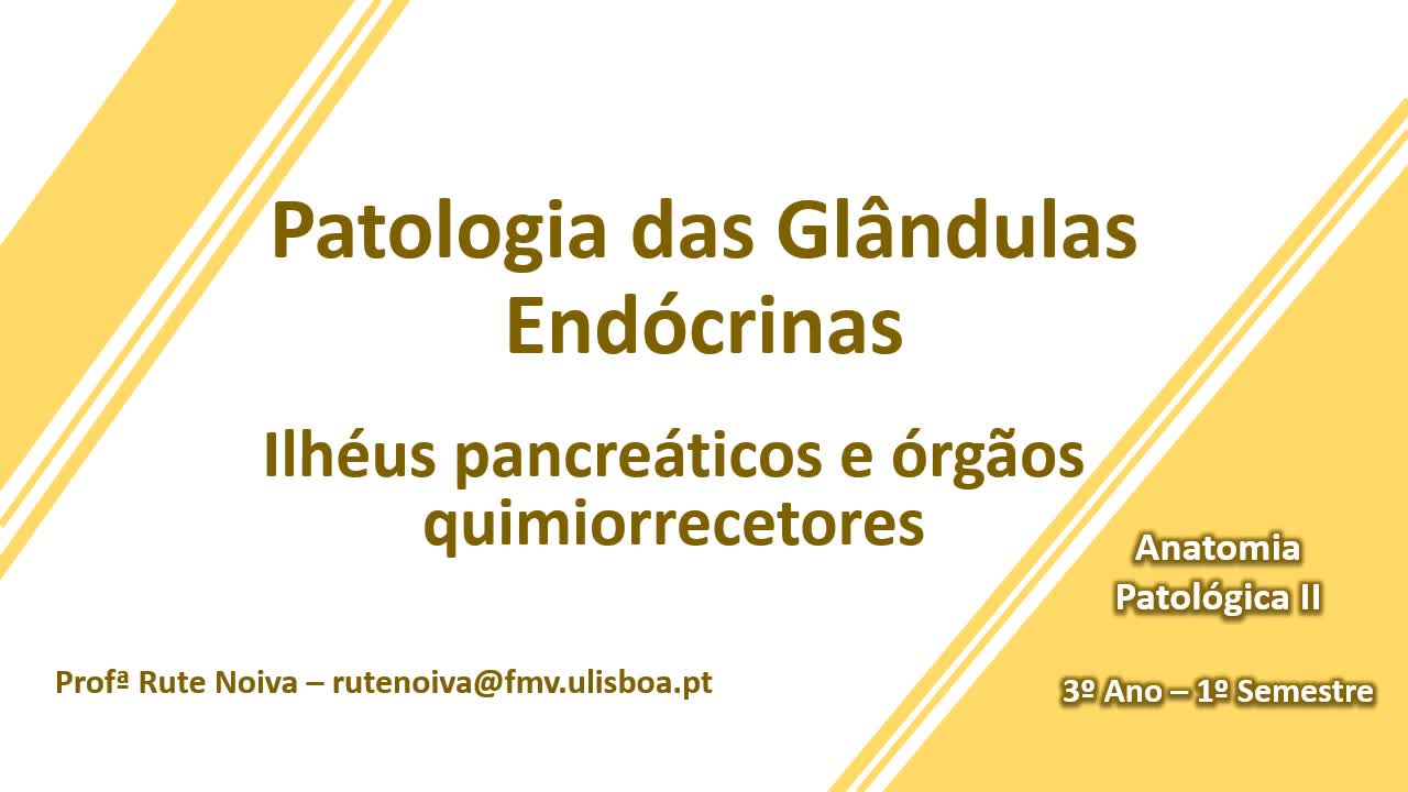 Patologia dos Ilheus Pancreaticos e orgaos quimiorrecetores