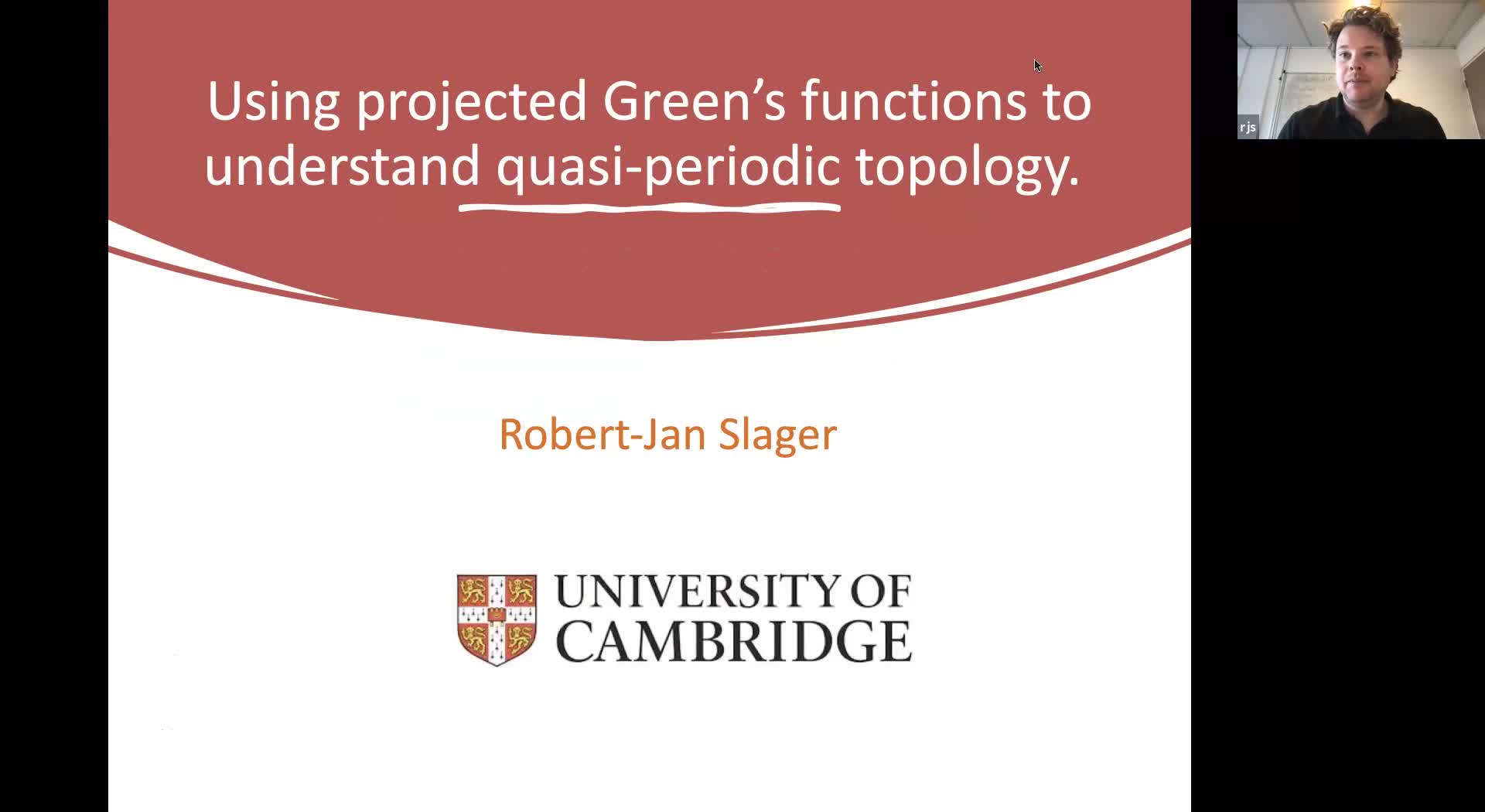  2021.11.25 Using projected Green's functions to understand quasi-periodic topology