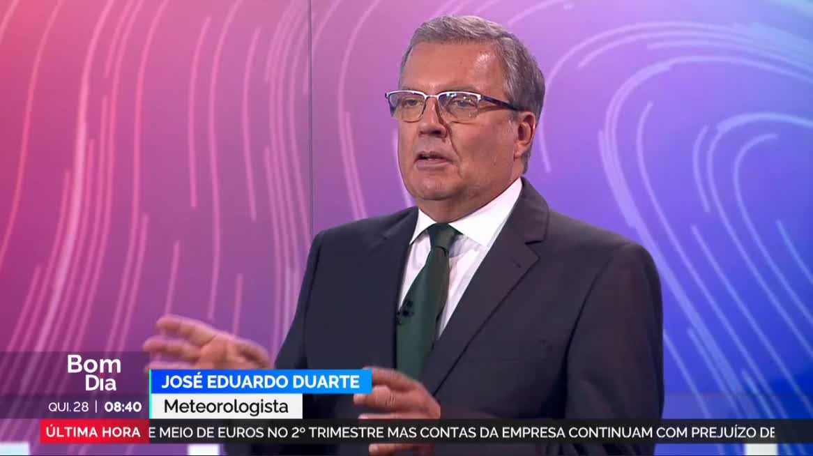  Previsão do estado do tempo, RTP1, 28-08-2025, IPMA.