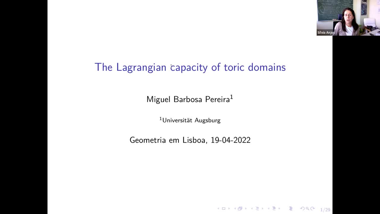  2022.04.19 The Lagrangian capacity of toric domains