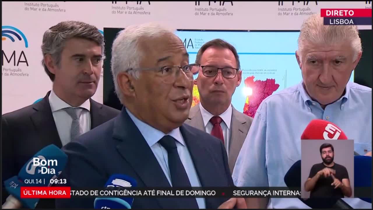  Briefing no IPMA 14-07-2022, Primeiro Ministro António Costa na Sede do IPMA