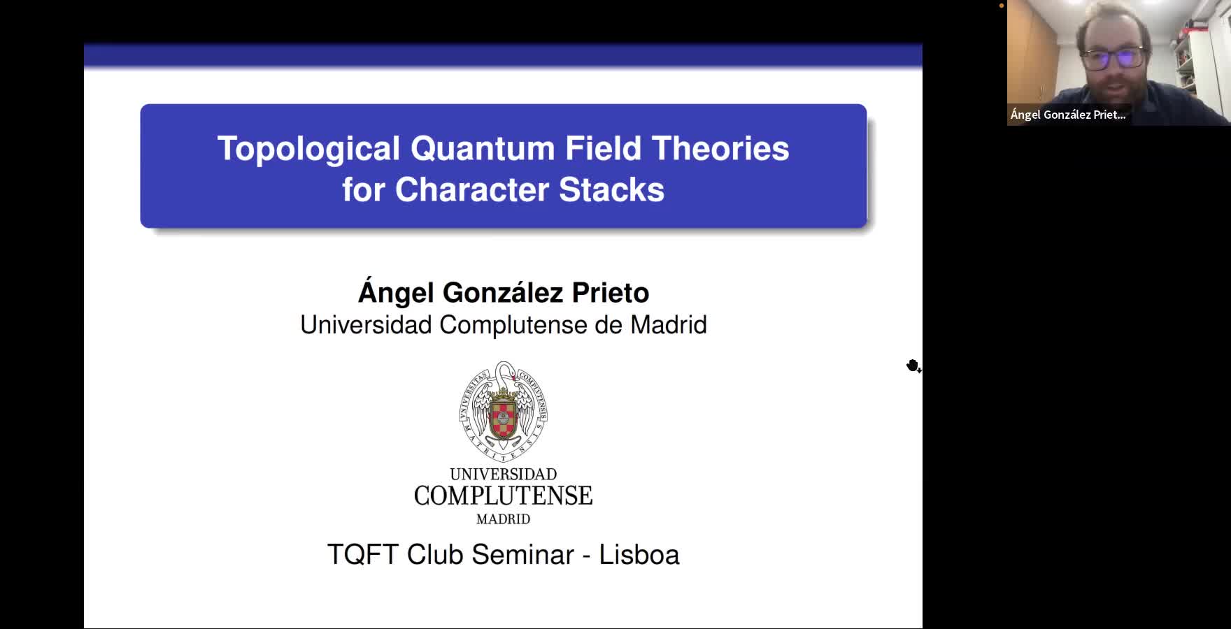  2022.04.13 Topological Quantum Field Theories for Character Stacks
