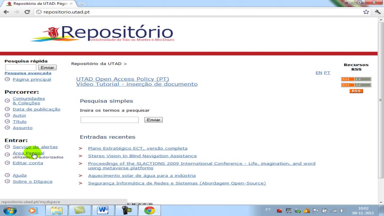 Repositório Científico da UTAD