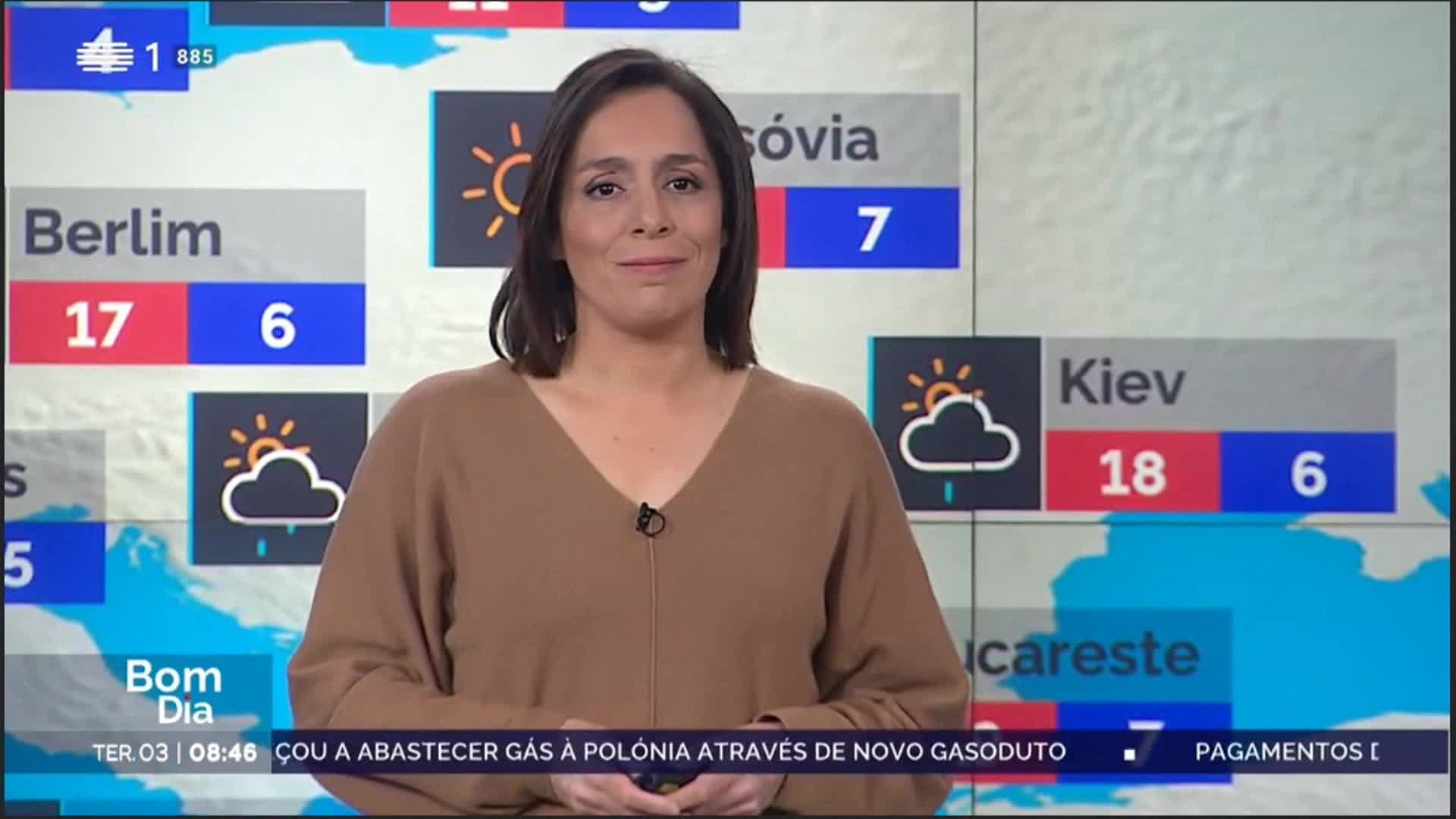  Previsão do estado do tempo, RTP1, 03-05-2022, IPMA.