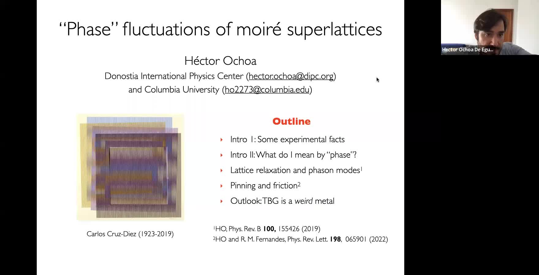  2022.05.26 "Phase" fluctuations of moiré superlattices