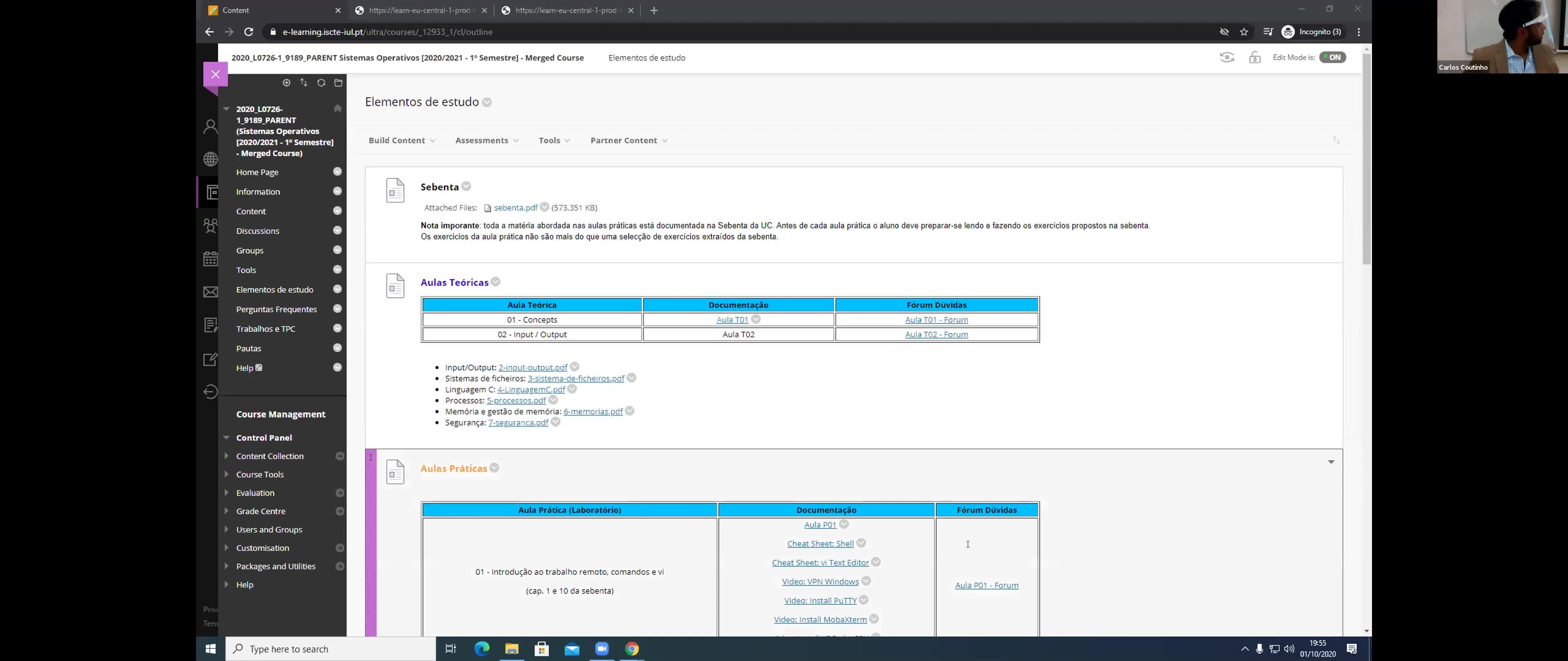 Sistemas Operativos - Aula P01 - Shell
