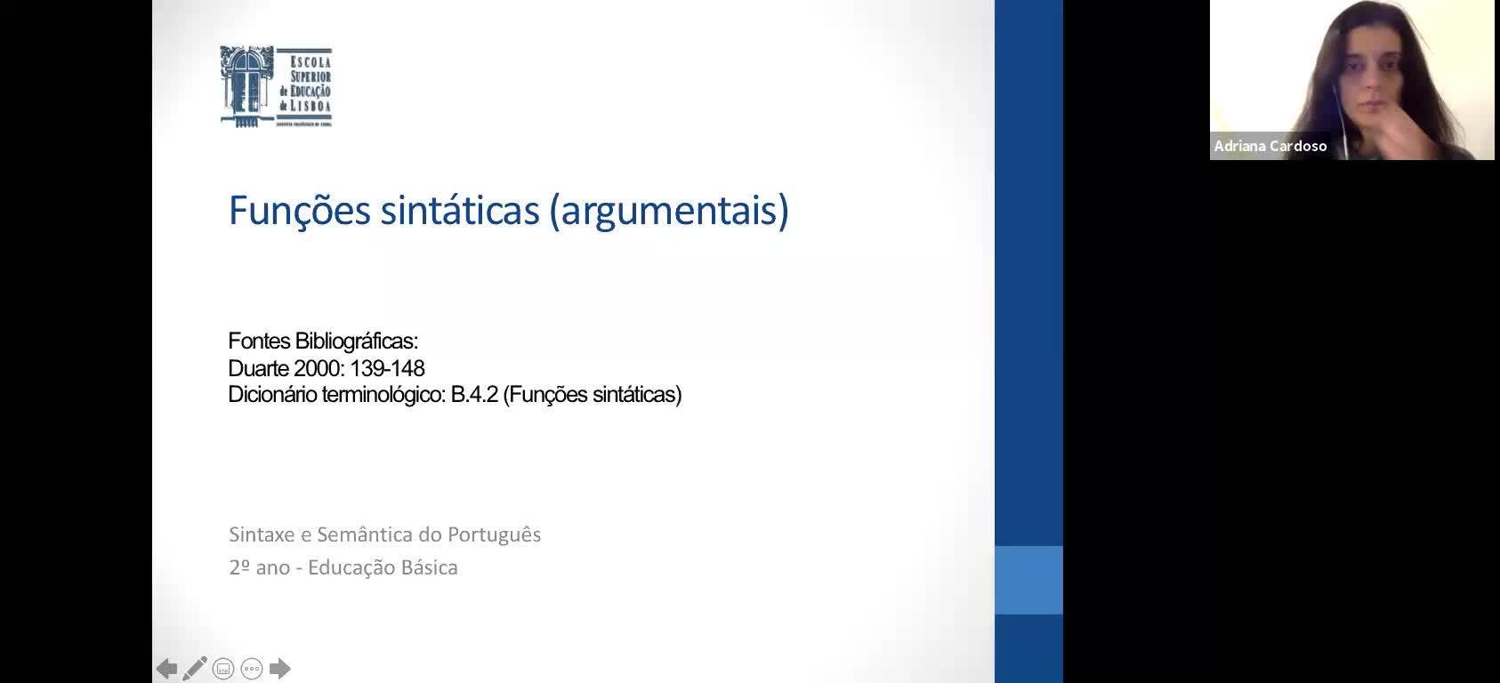 SSP, funções sintáticas argumentais