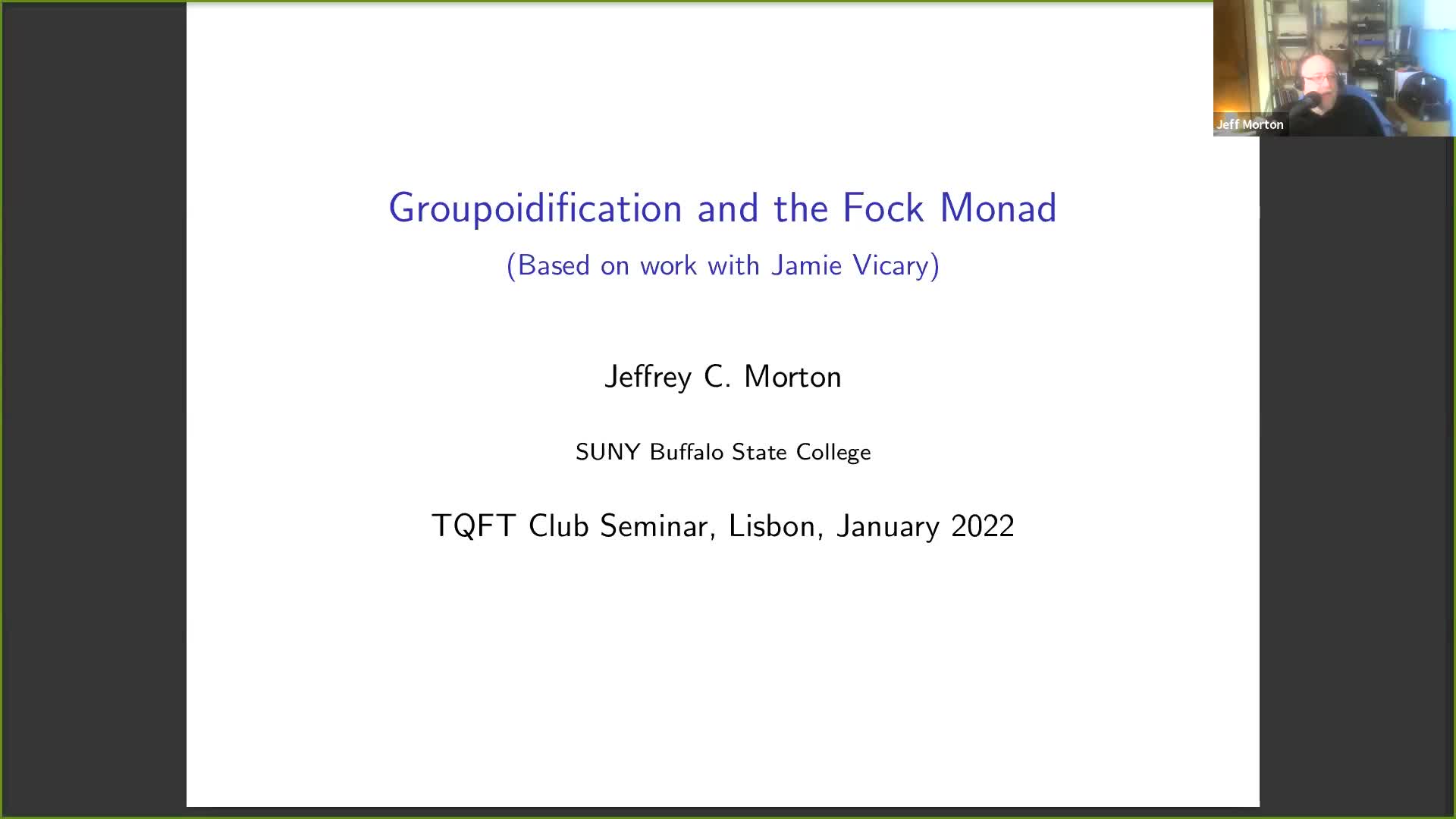  2022.01.26 The Fock Pseudomonad: Groupoidifying Second Quantization