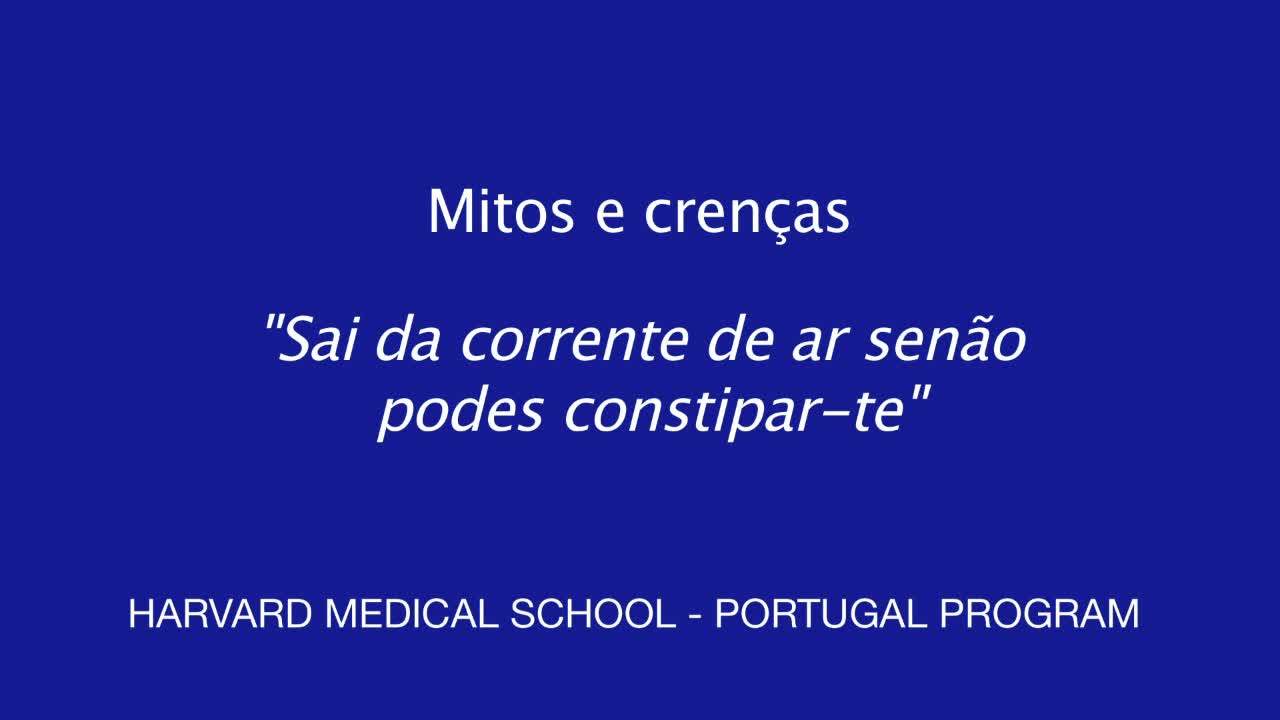 Mitos e Crenças: “Sai da corrente de ar senão podes constipar-te”
