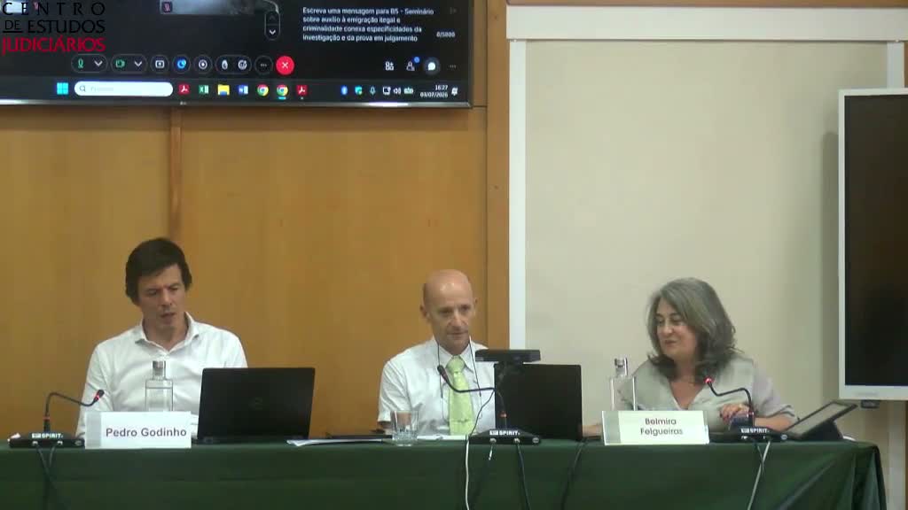  Seminário sobre auxílio à imigração ilegal e criminalidade conexa especificidades da investigação e da prova em julgamento