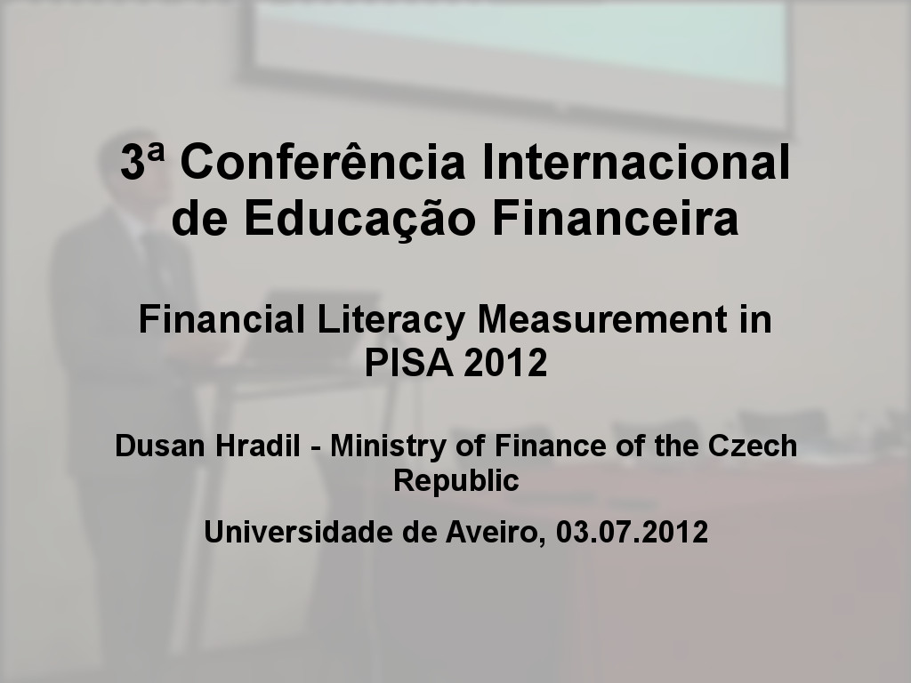 3ª Conferência Internacional de Educação Financeira