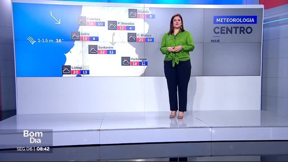  Previsão do estado do tempo, 06-05-2024, RTP, IPMA.