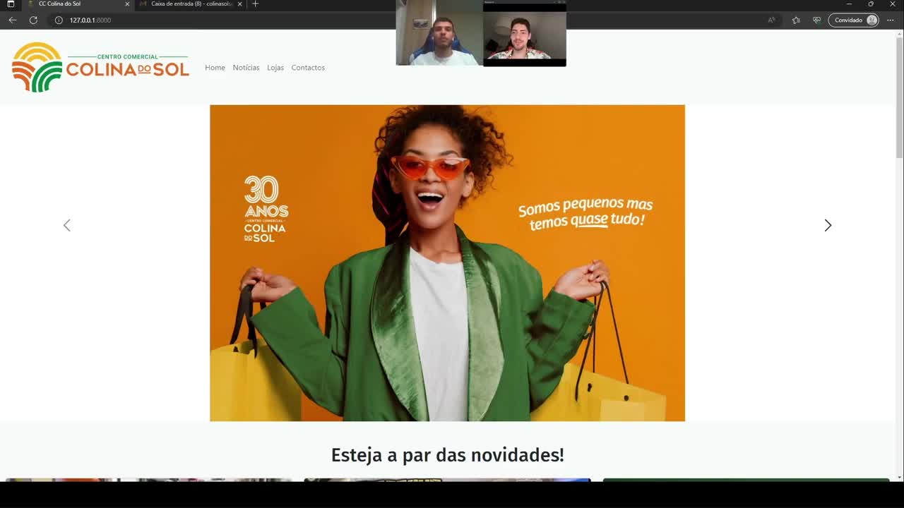 Aplicação web para visita virtual e gestão de lojas de um centro comercial