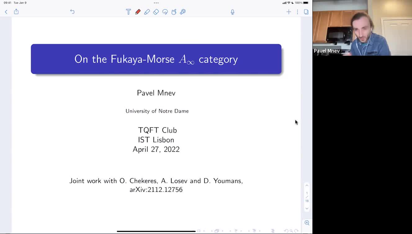  2022.04.27 On the Fukaya-Morse A-infinity category