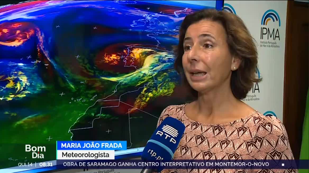  Situação meteorológica atual RTP1 IPMA 14-11-2024