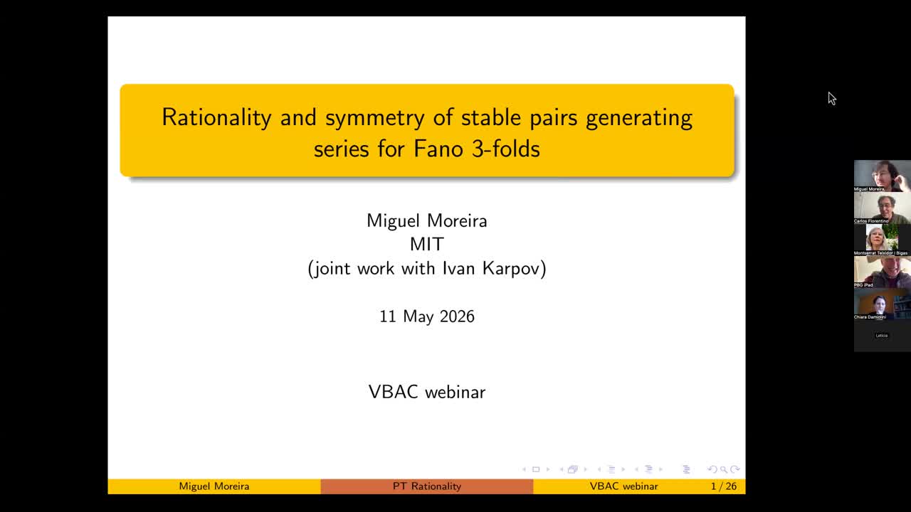 Rationality and symmetry of stable pairs generating series of Fano 3-folds