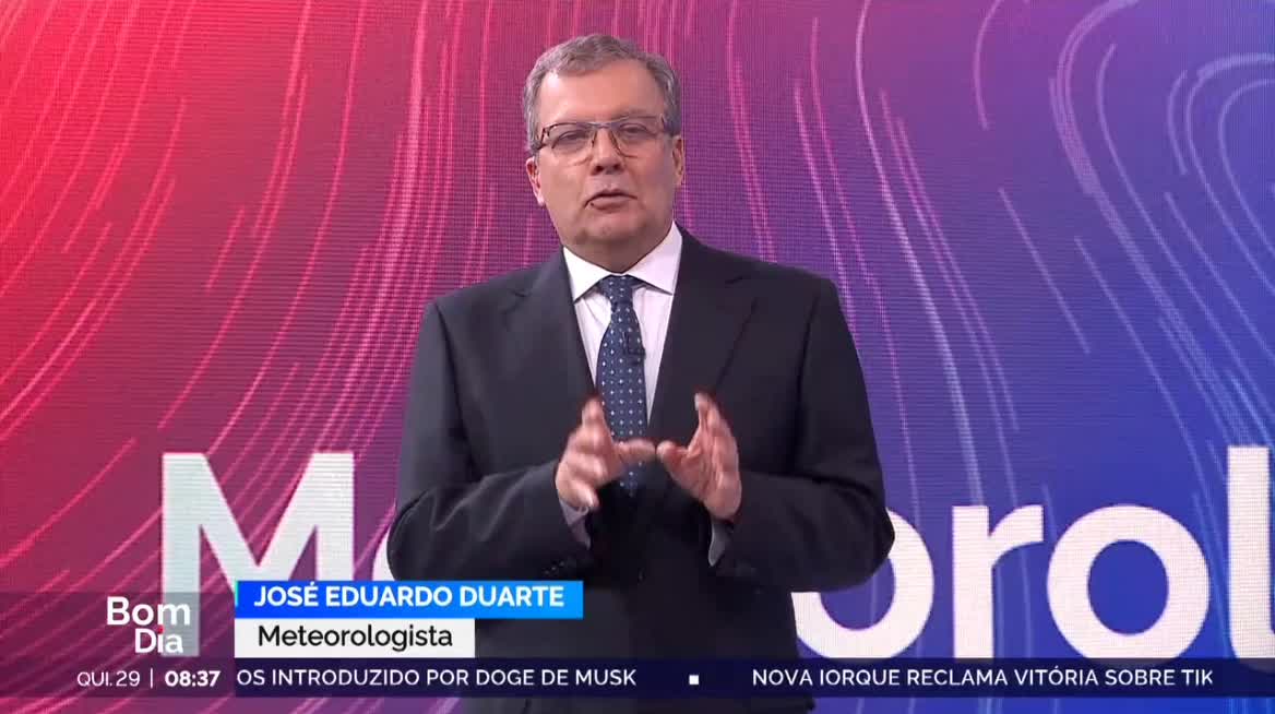  Previsão do estado do tempo, RTP1, 29-05-2025, IPMA.