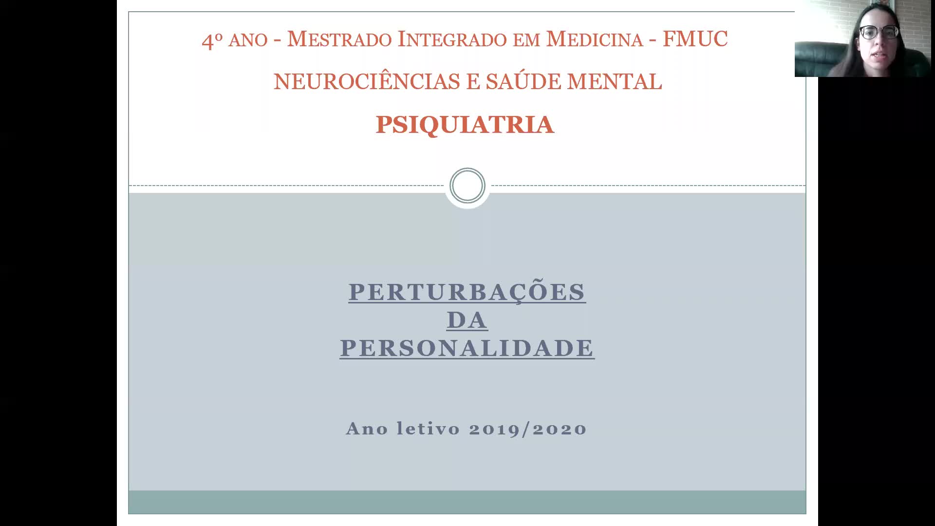 Psiquiatria - Aula T.13 -perturbações da personalidade