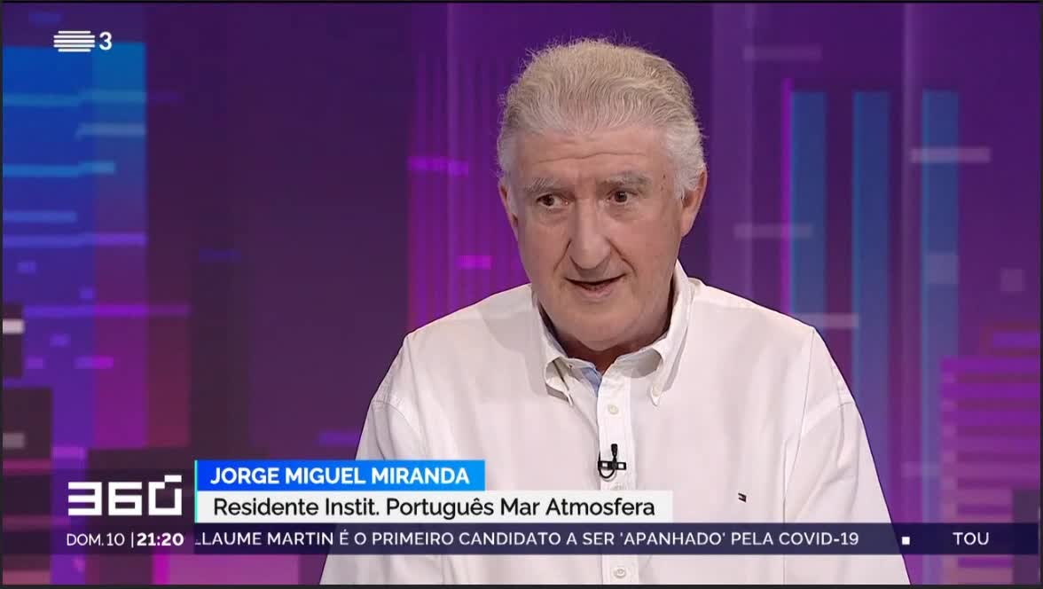  Calor extremo em Portugal, Professor Jorge Miguel Miranda Presidente do IPMA