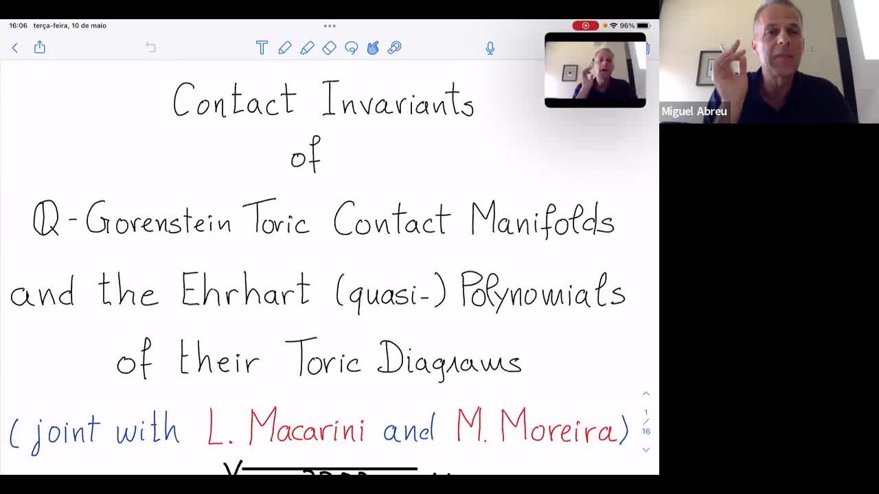  2022.05.10 Contact invariants of Q-Gorenstein toric contact manifolds and the Ehrhart (quasi-)polynomials of their toric diagrams