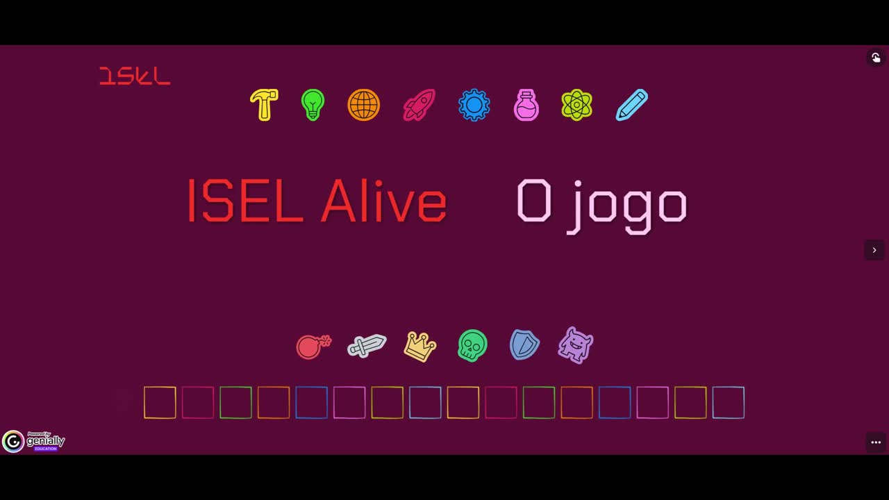 Jogo ISEL Alive - Quick Demo