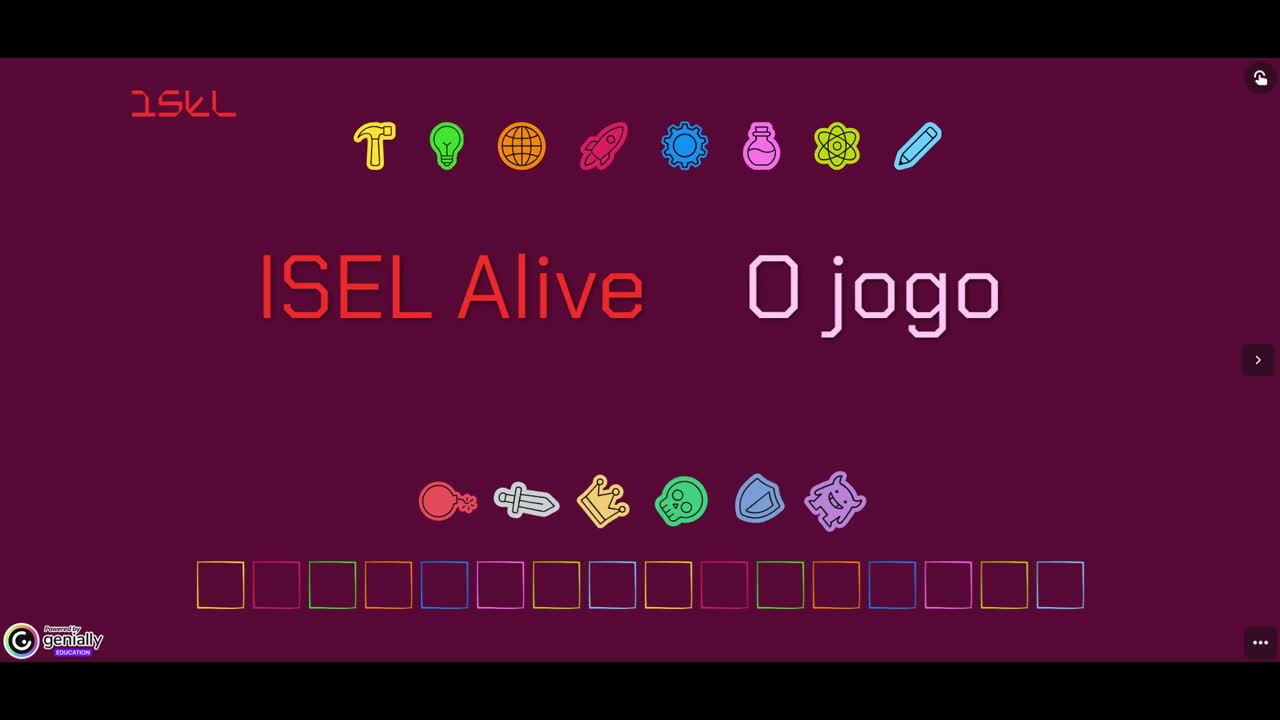  Jogo ISEL Alive - Quick demo