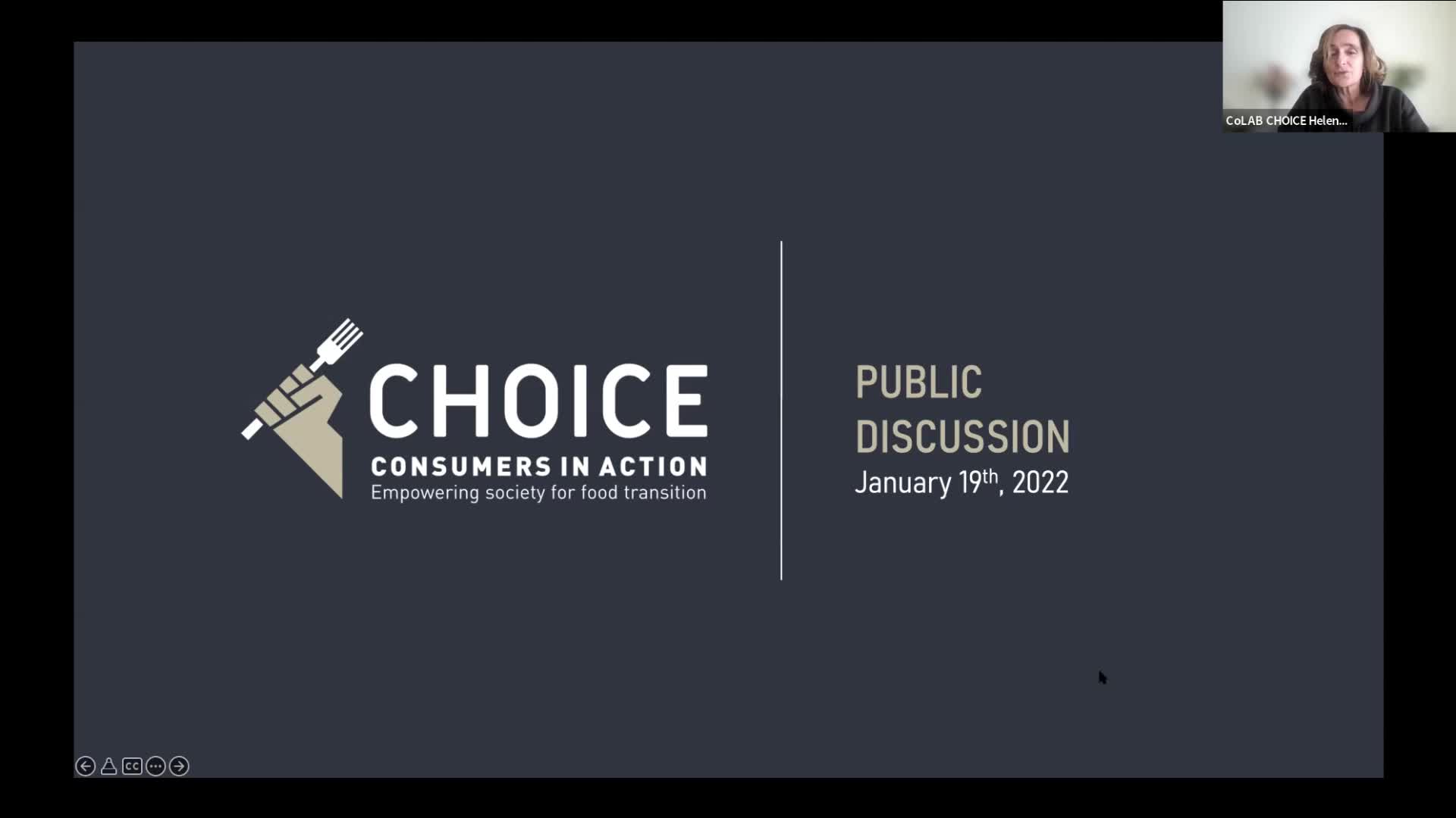  Apresentação: CHOICE_ Consumidores em Ação - Capacitação da Sociedade para a Transição Alimentar