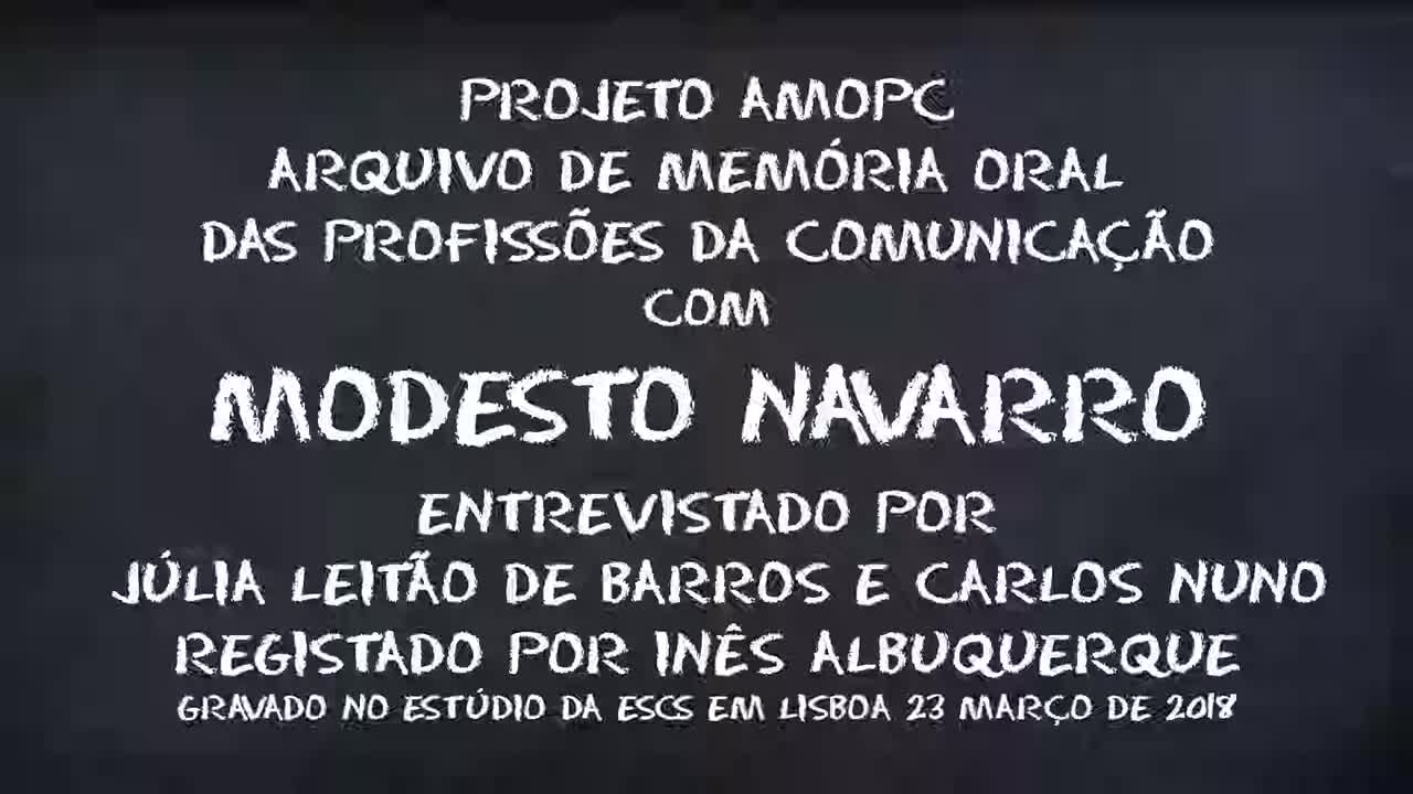 António Modesto Navarro - parte 1 de 6