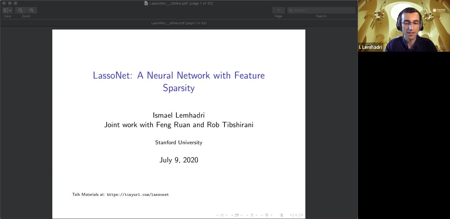 2020.07.09 LassoNet: A Neural Network with Feature Sparsity