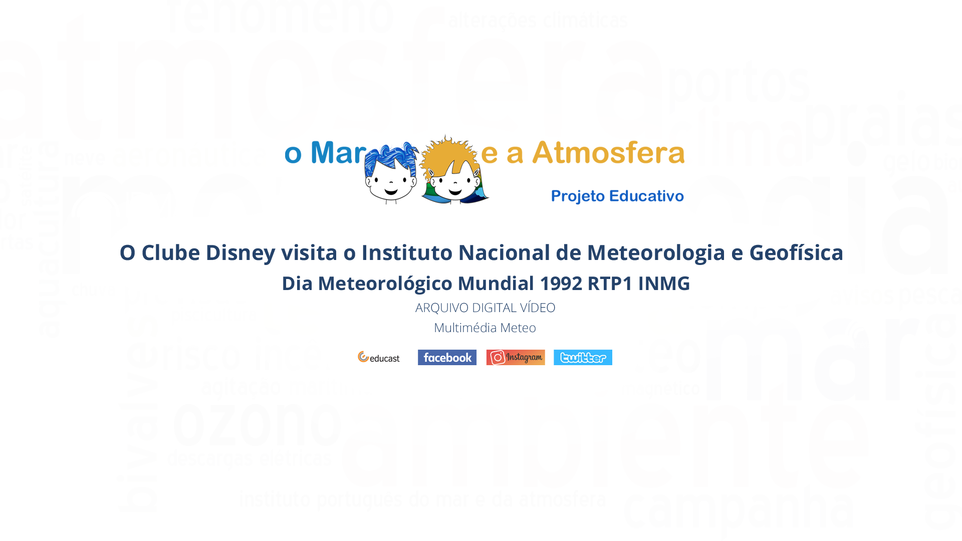  O Clube Disney visita o Instituto Nacional de Meteorologia e Geofísica