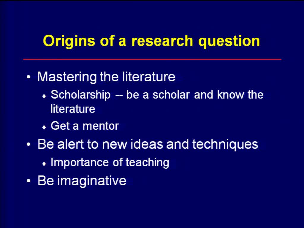 The Research Question