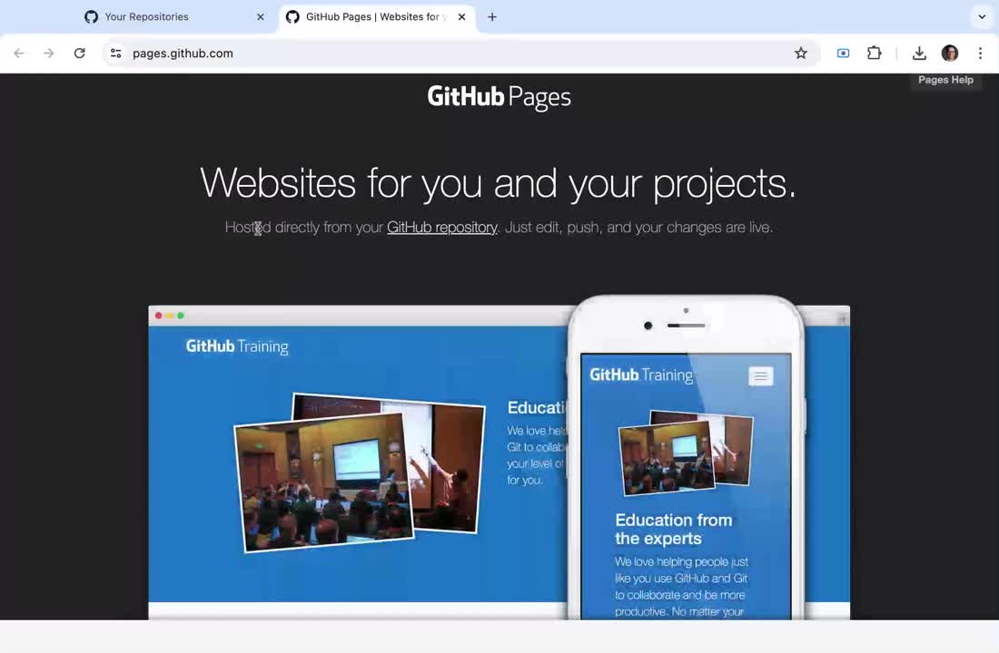  02.1 Website no GitHub Pages com CodeSpaces