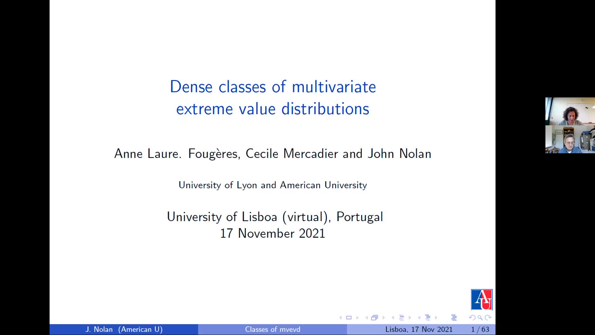  2021.11.17 Dense classes of multivariate extreme value distributions