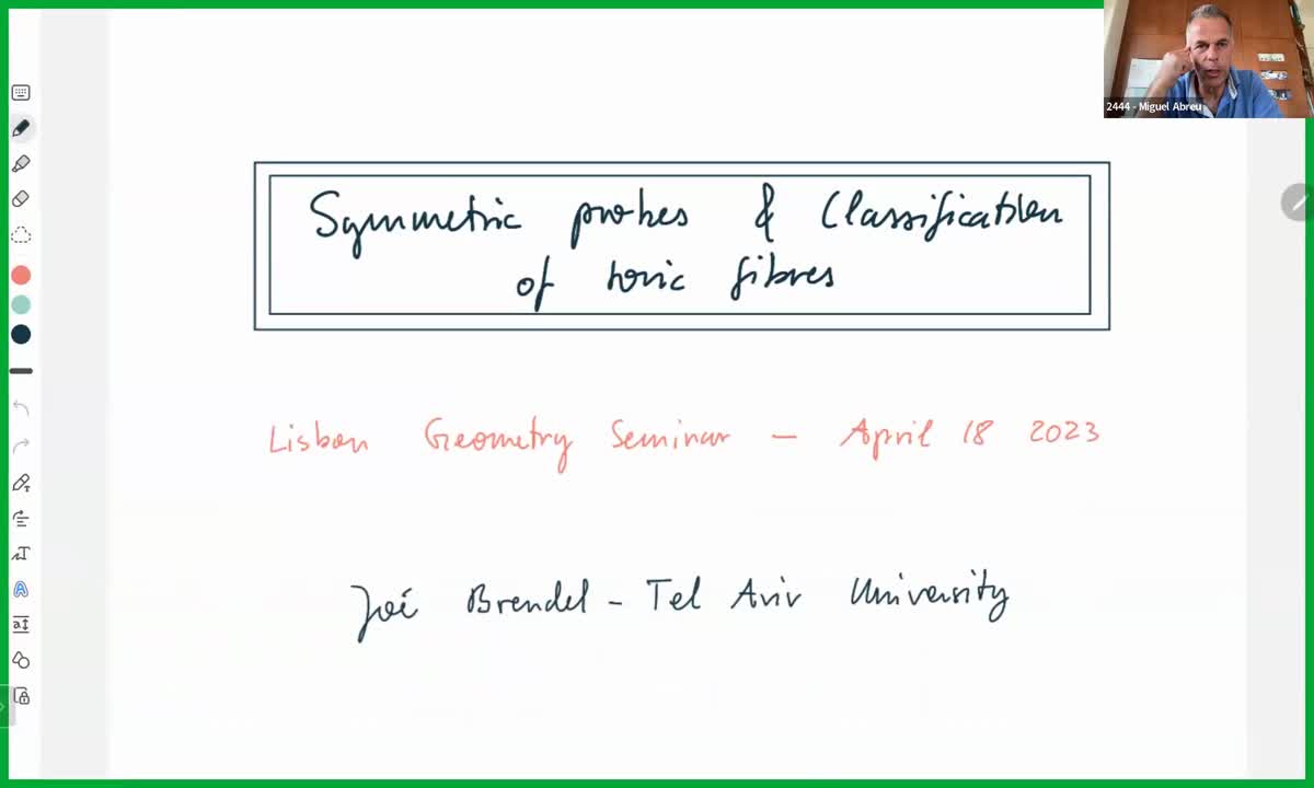  2023.04.18 Symmetric probes and classification of toric fibres
