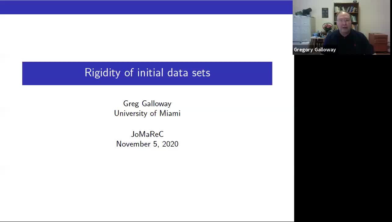 2020.11.05 Initial data rigidity results