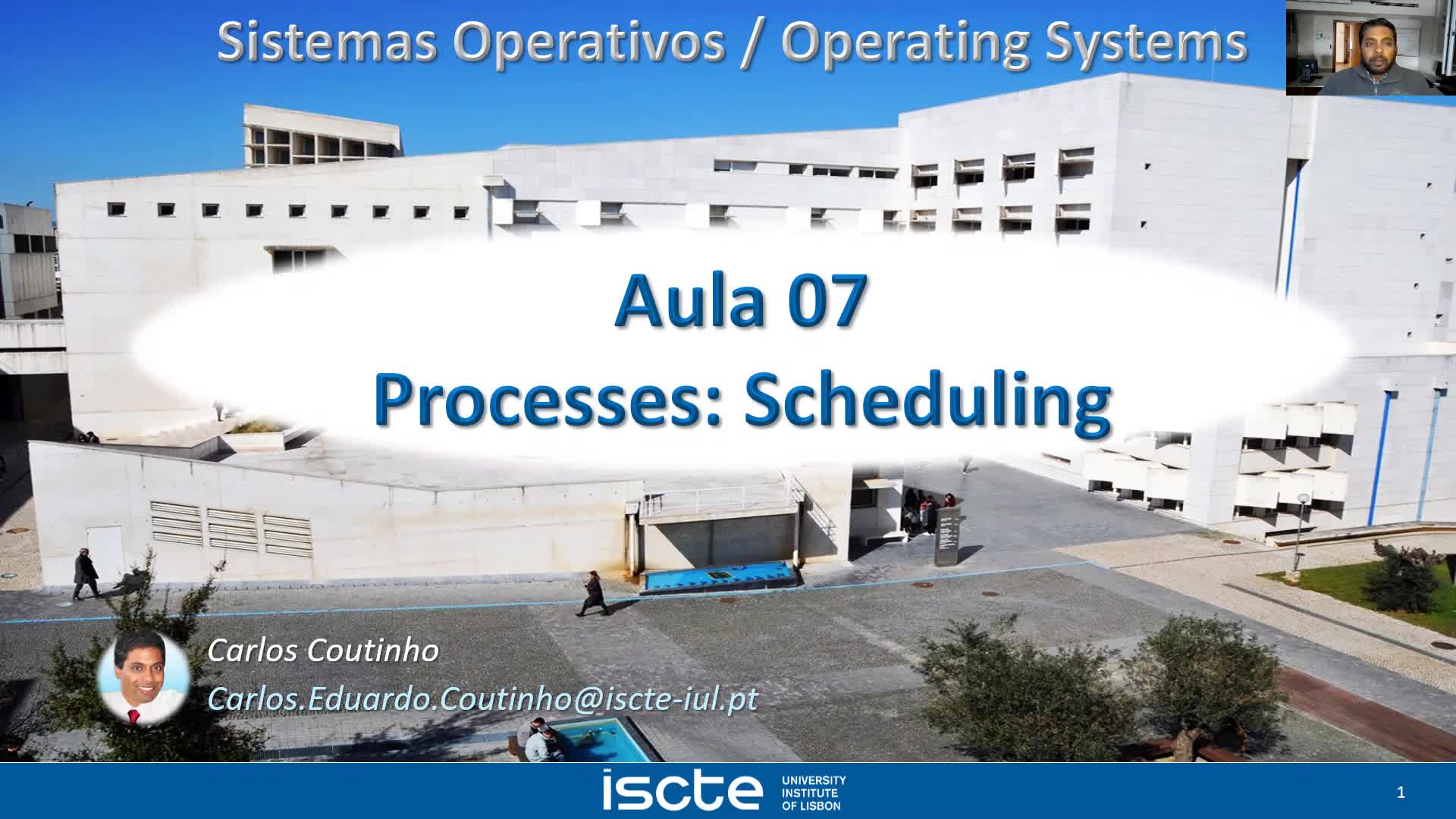 Sistemas Operativos - Aula T07 - Process Scheduling