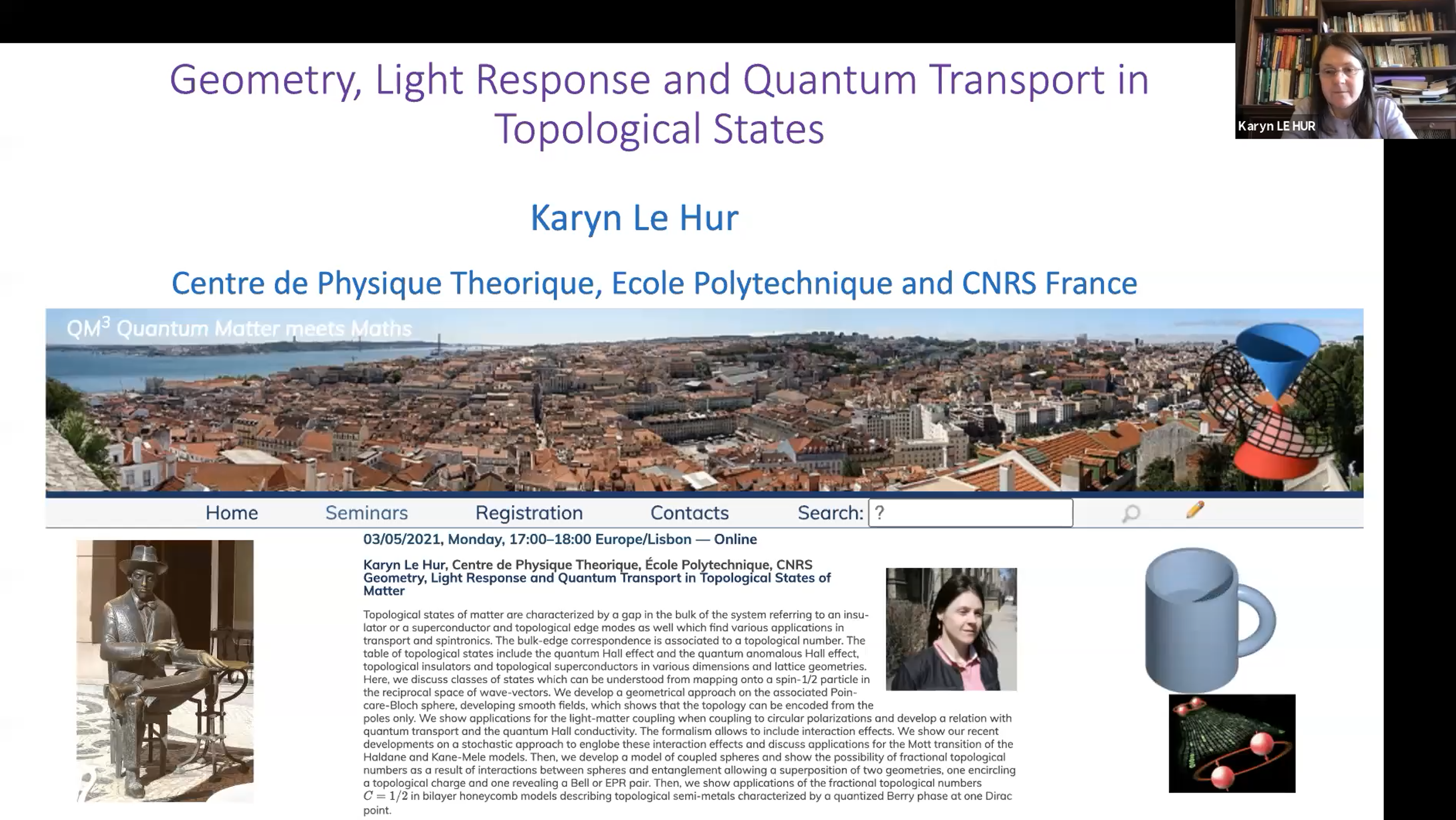  2021.05.03 Geometry, Light Response and Quantum Transport in Topological States of Matter
