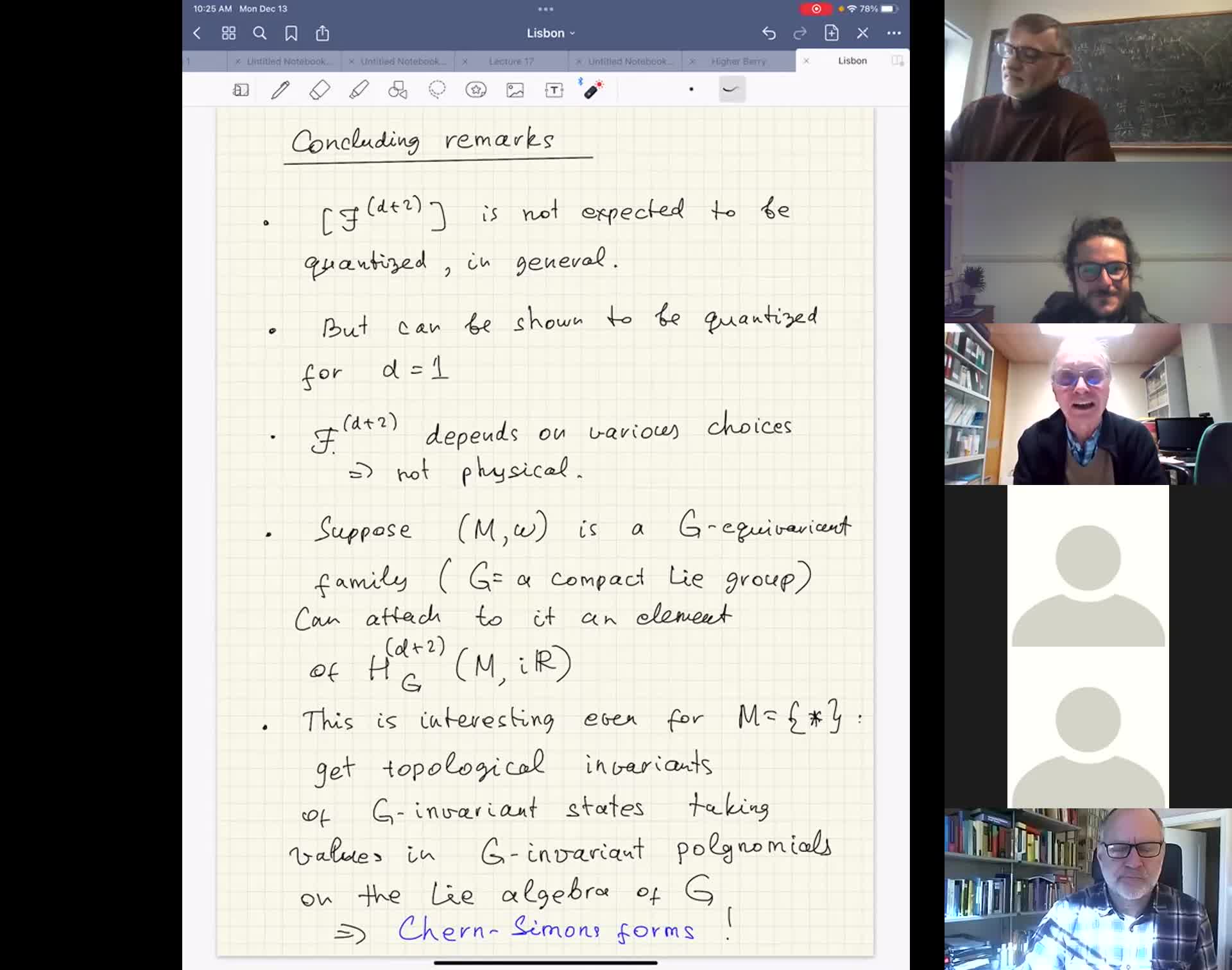  2021.12.13. Higher Berry classes for many-body quantum lattice systems