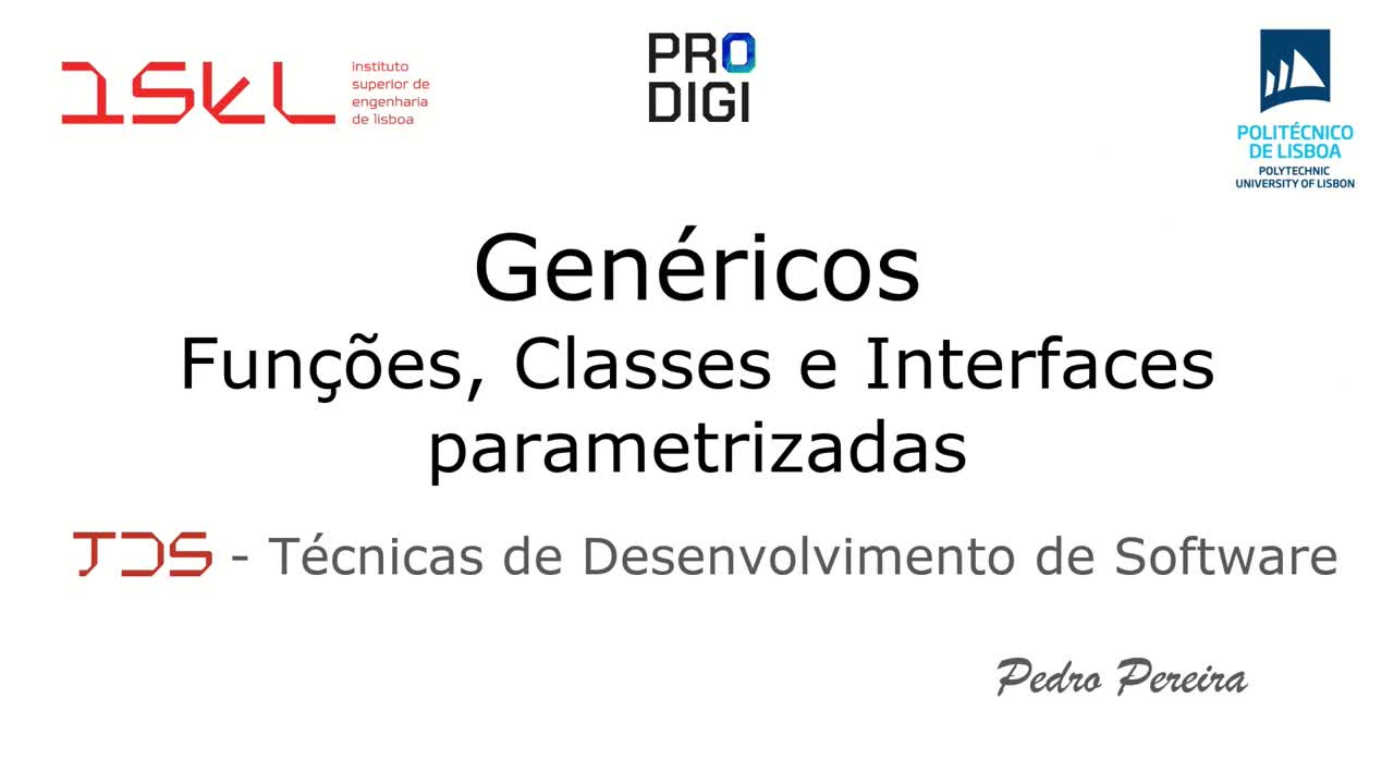  TDS - Genéricos