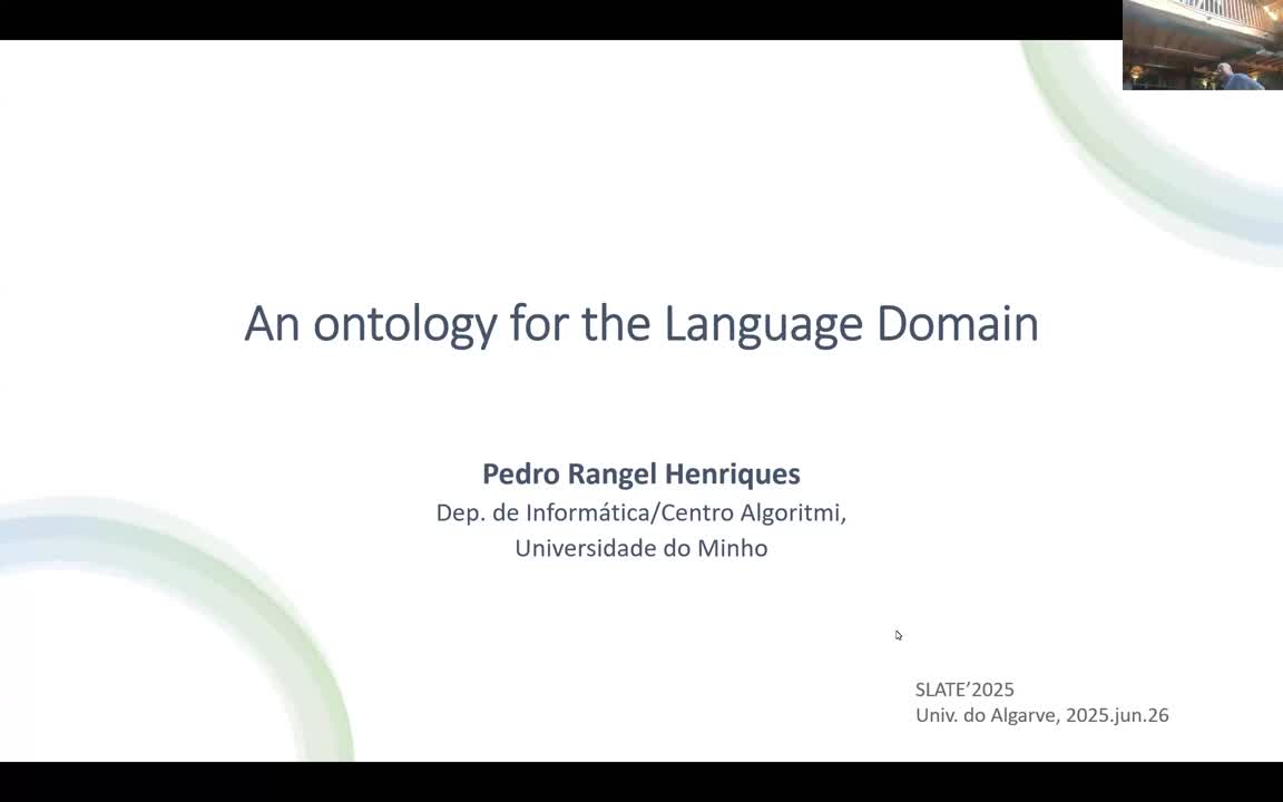 An Ontology For the Language Domain
