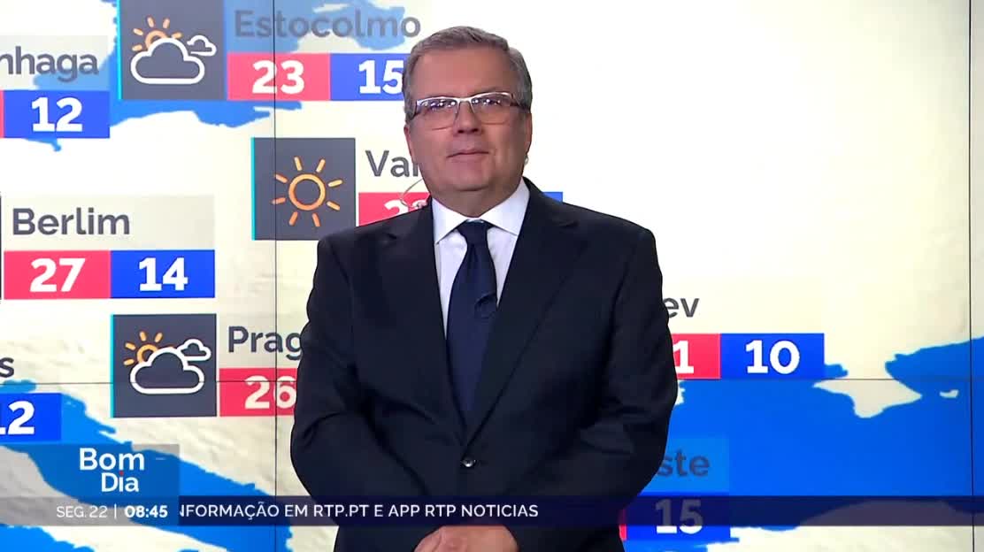  Previsão do estado do tempo, RTP1, 22-05-2023, IPMA.