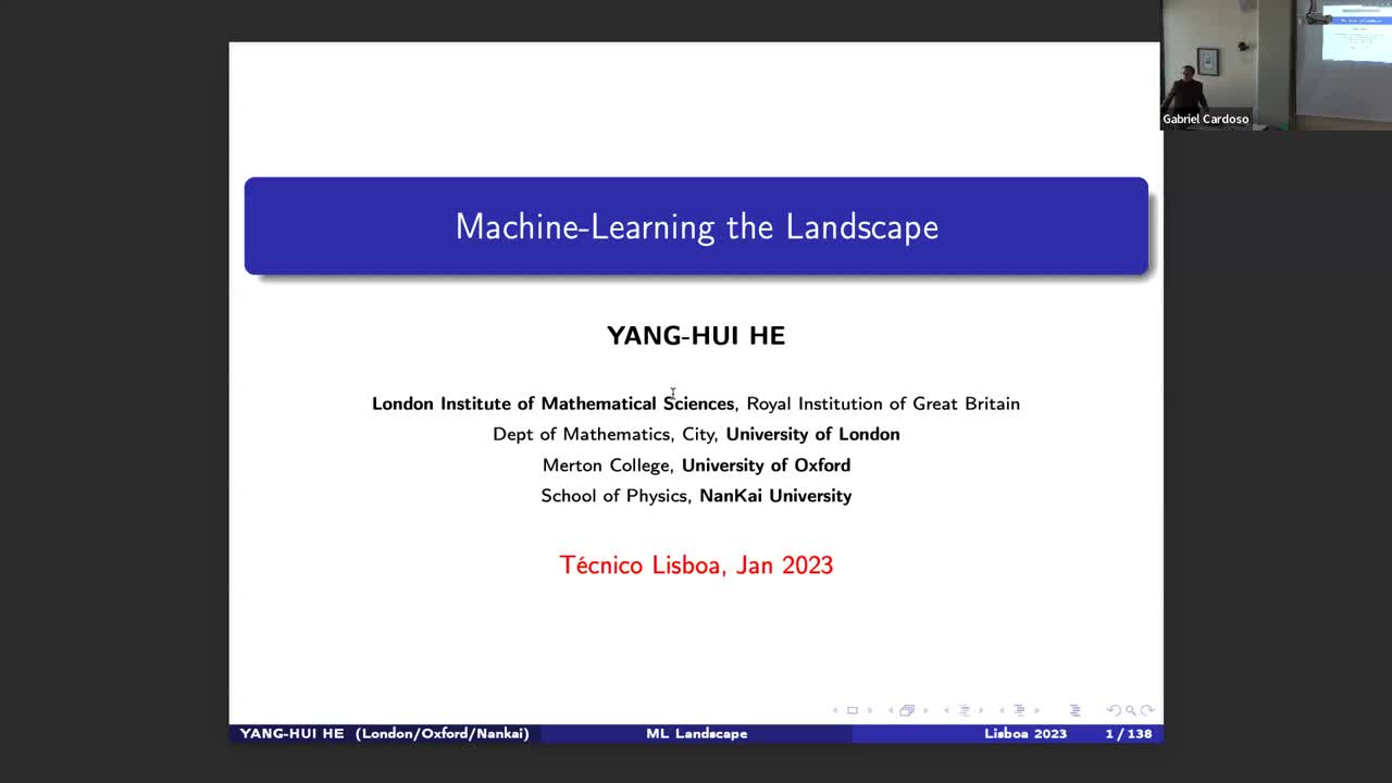  31.01.2023: A data science driven approach to physics and mathematics II