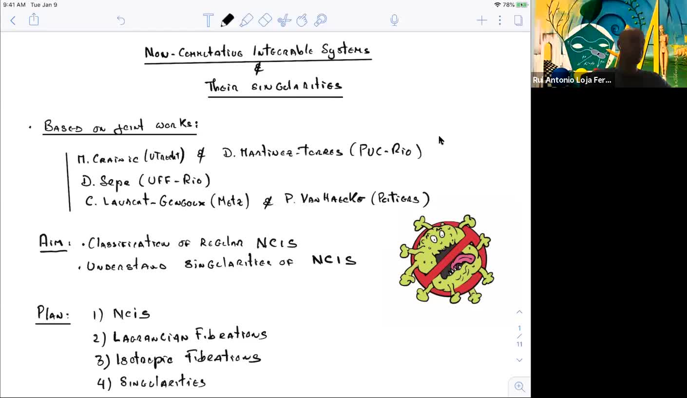 2020.05.12 Non-commutative integrable systems and their singularities