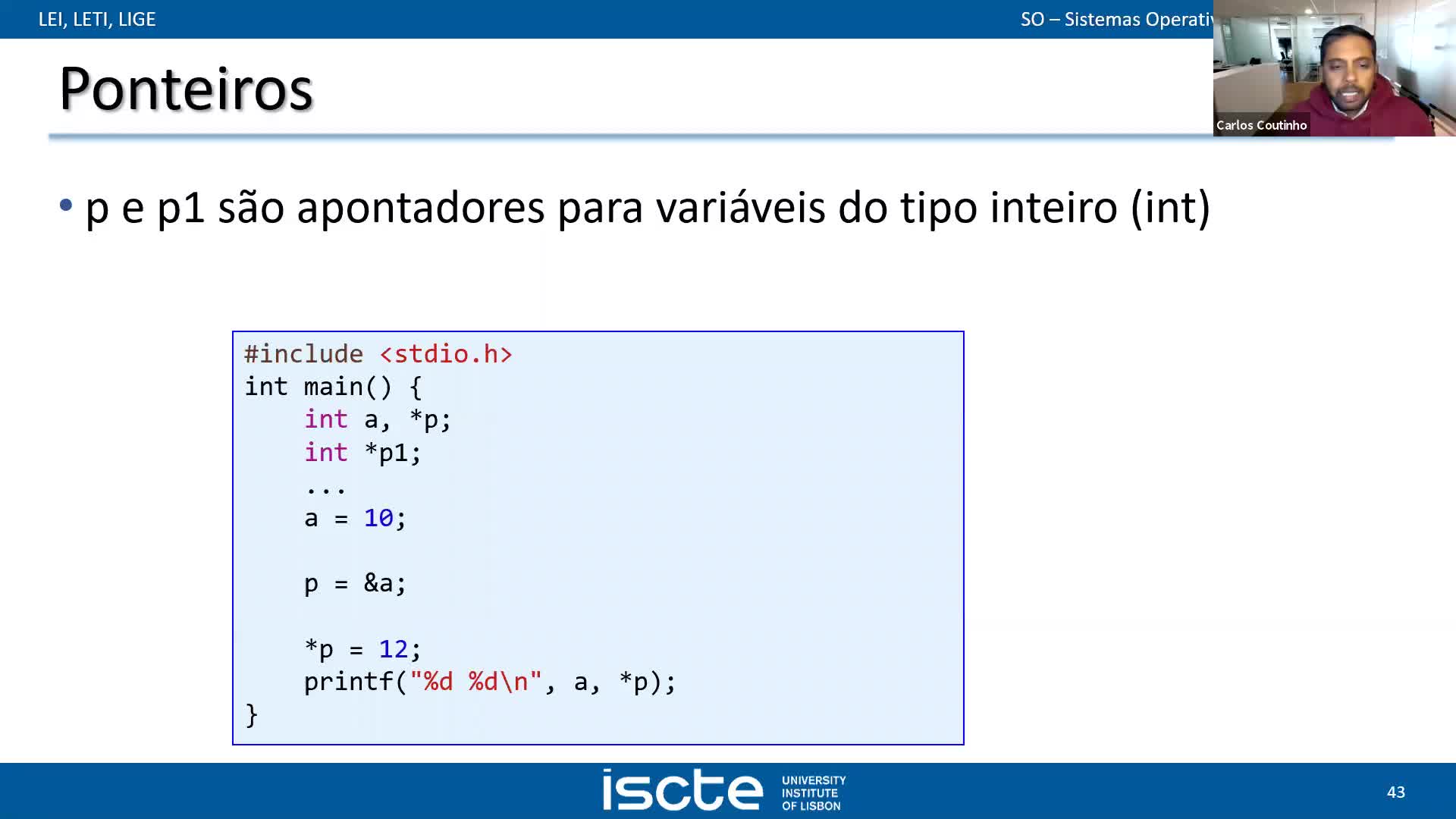 Sistemas Operativos - Aula T06 - Processes