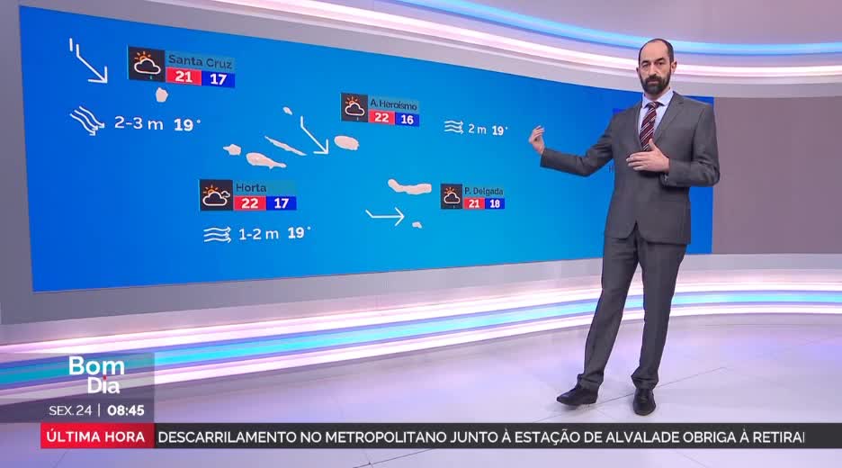  Previsão do estado do tempo, 24-05-2024, RTP, IPMA.